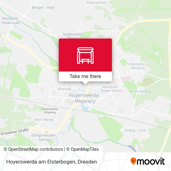 Карта Hoyerswerda am Elsterbogen