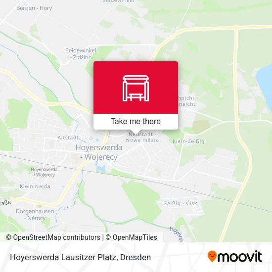 Карта Hoyerswerda Lausitzer Platz