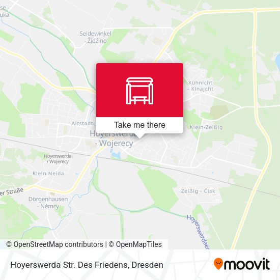 Карта Hoyerswerda Str. Des Friedens