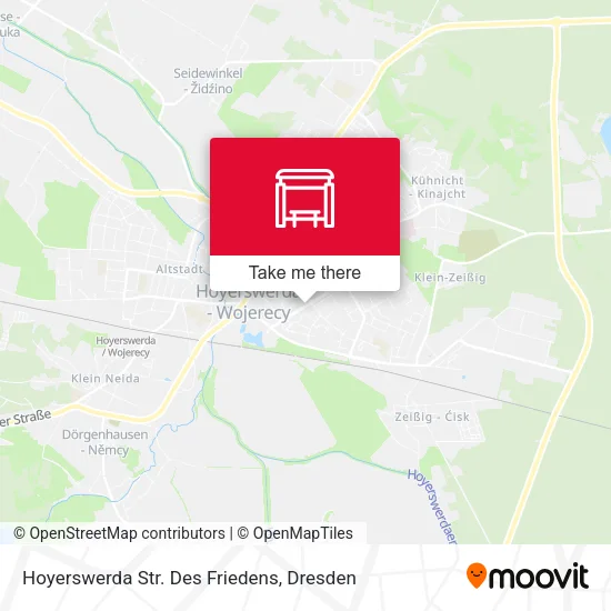 Карта Hoyerswerda Str. Des Friedens