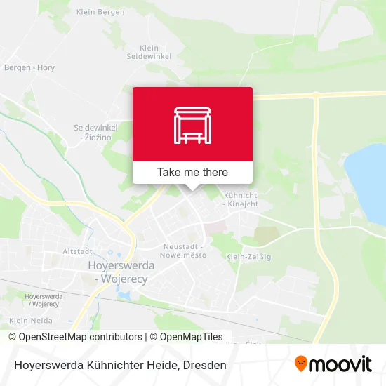 Карта Hoyerswerda Kühnichter Heide