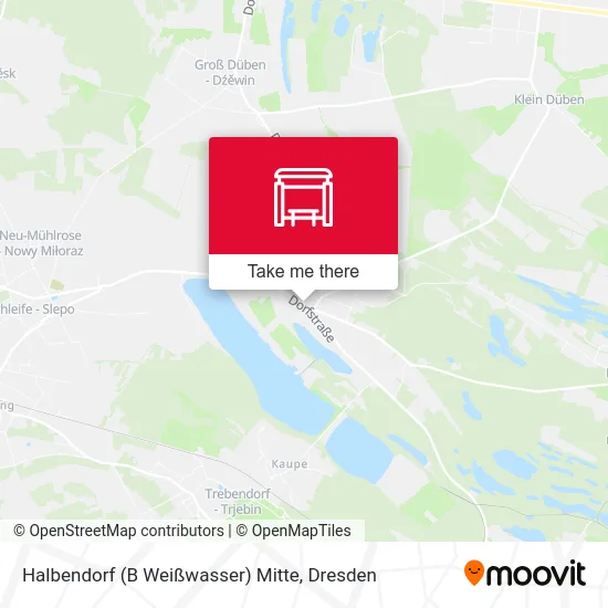 Карта Halbendorf (B Weißwasser) Mitte