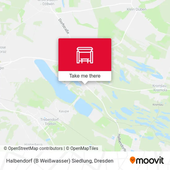 Карта Halbendorf (B Weißwasser) Siedlung