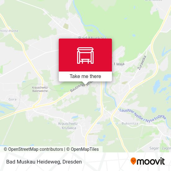Карта Bad Muskau Heideweg