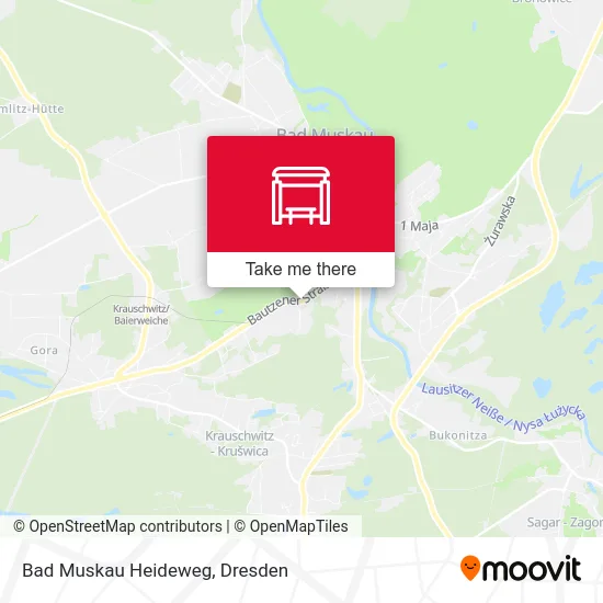 Карта Bad Muskau Heideweg