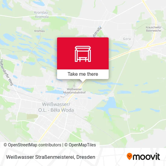 Карта Weißwasser Straßenmeisterei