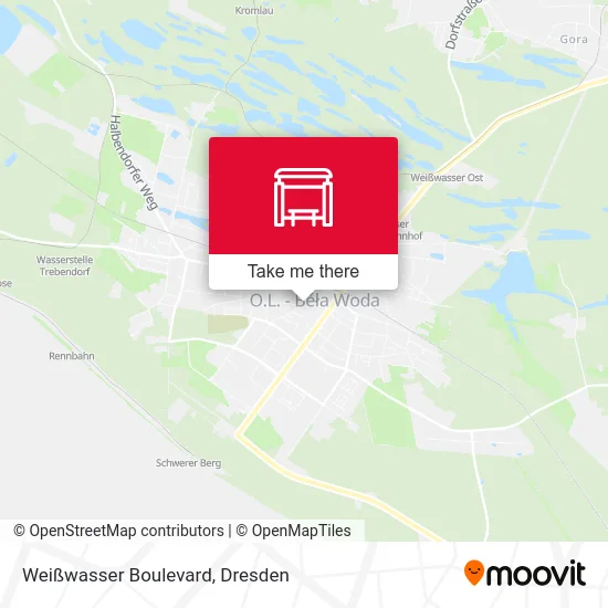 Карта Weißwasser Boulevard