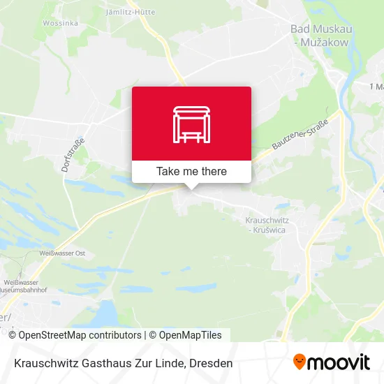 Карта Krauschwitz Gasthaus Zur Linde