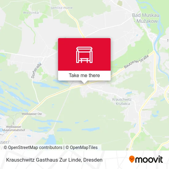 Карта Krauschwitz Gasthaus Zur Linde