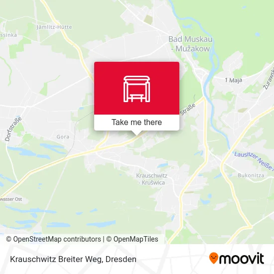 Карта Krauschwitz Breiter Weg