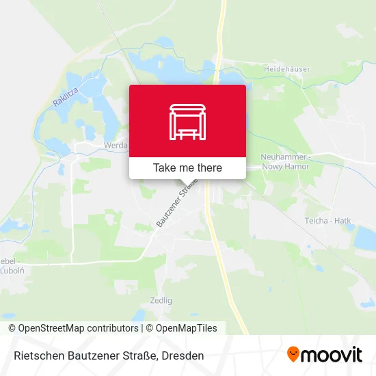 Карта Rietschen Bautzener Straße