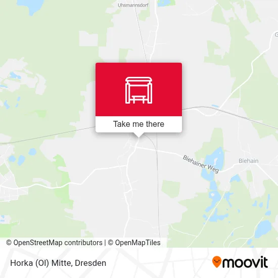 Horka (Ol) Mitte map