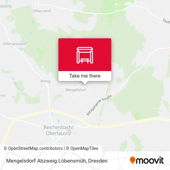 Карта Mengelsdorf Abzweig Löbensmüh