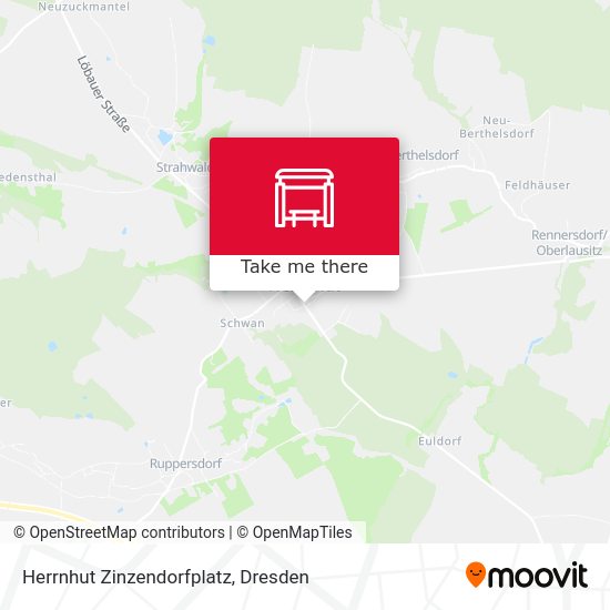 Карта Herrnhut Zinzendorfplatz