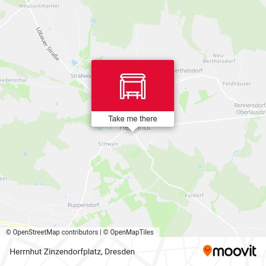 Карта Herrnhut Zinzendorfplatz