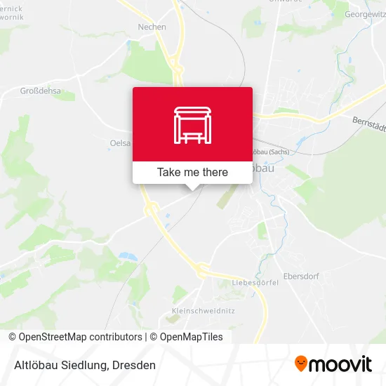 Карта Altlöbau Siedlung