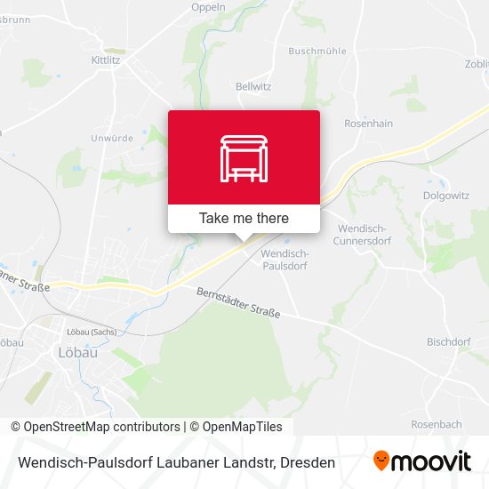 Карта Wendisch-Paulsdorf Laubaner Landstr