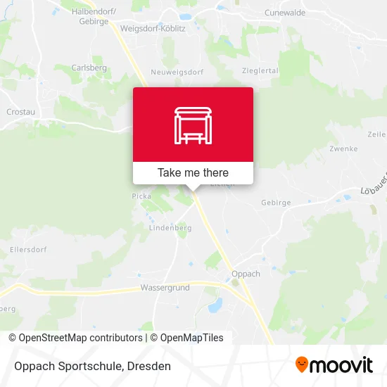 Oppach Sportschule map