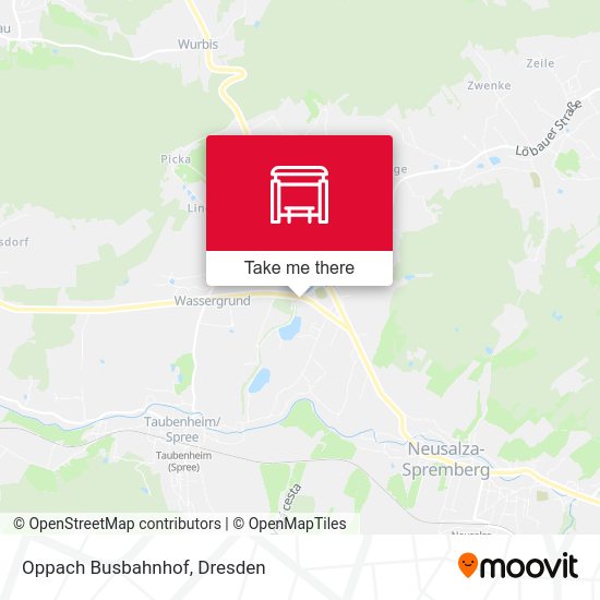 Карта Oppach Busbahnhof