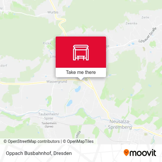 Карта Oppach Busbahnhof
