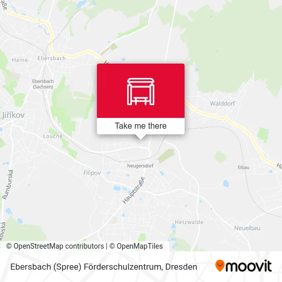 Карта Ebersbach (Spree) Förderschulzentrum