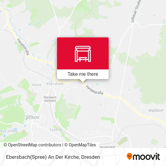 Карта Ebersbach(Spree) An Der Kirche