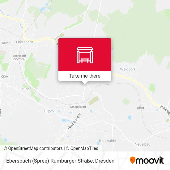 Карта Ebersbach (Spree) Rumburger Straße