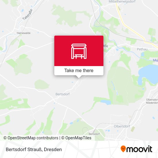 Карта Bertsdorf Strauß