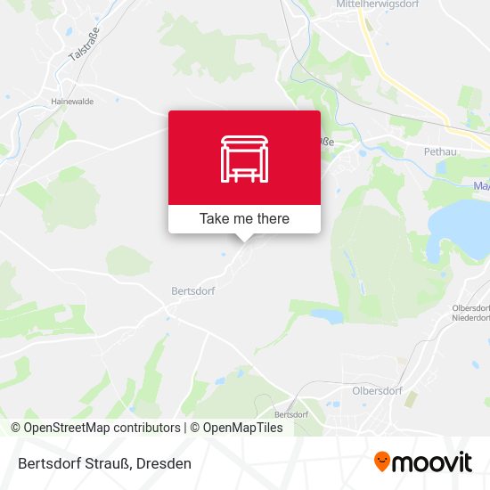 Карта Bertsdorf Strauß