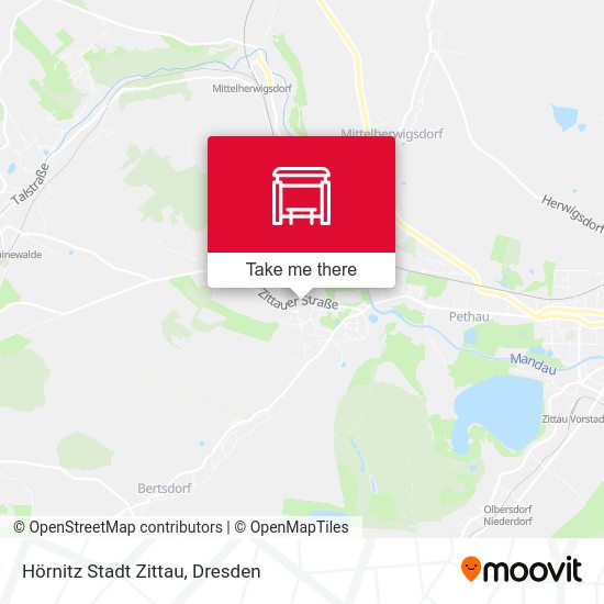 Карта Hörnitz Stadt Zittau