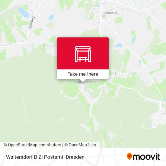Карта Waltersdorf B Zi Postamt