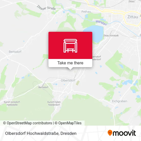 Карта Olbersdorf Hochwaldstraße