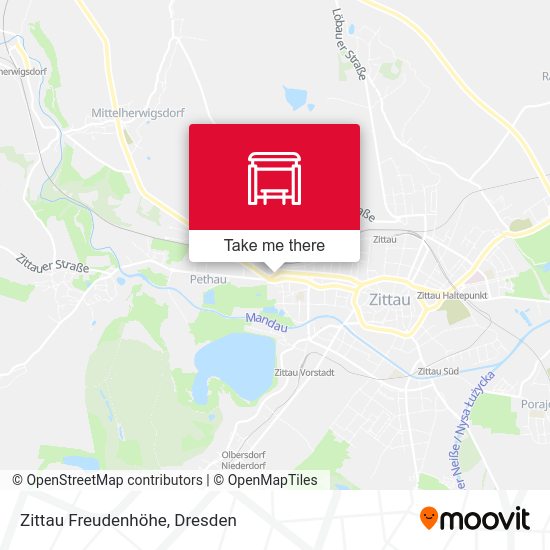 Карта Zittau Freudenhöhe