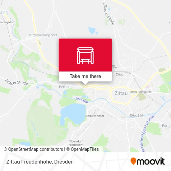 Карта Zittau Freudenhöhe