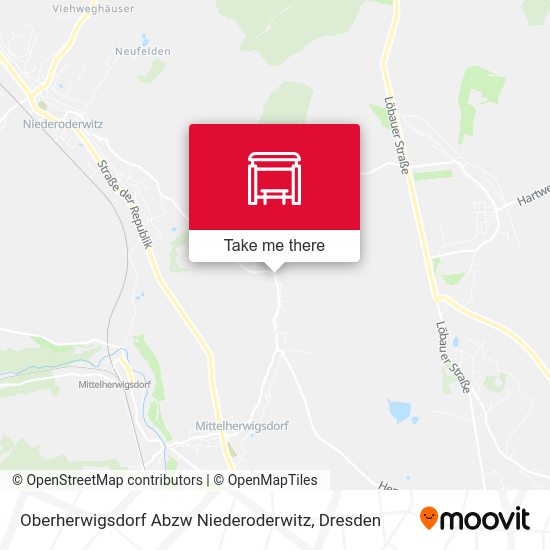Карта Oberherwigsdorf Abzw Niederoderwitz