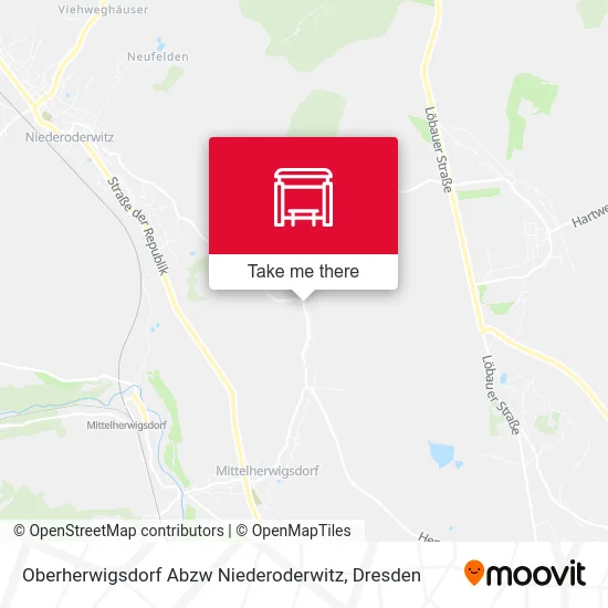 Карта Oberherwigsdorf Abzw Niederoderwitz