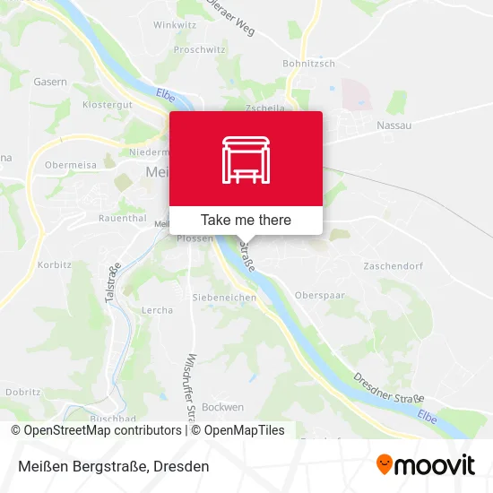 Карта Meißen Bergstraße