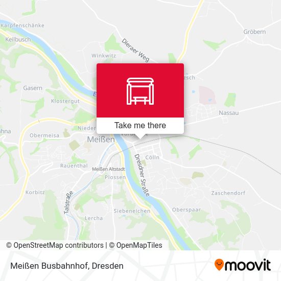 Карта Meißen Busbahnhof