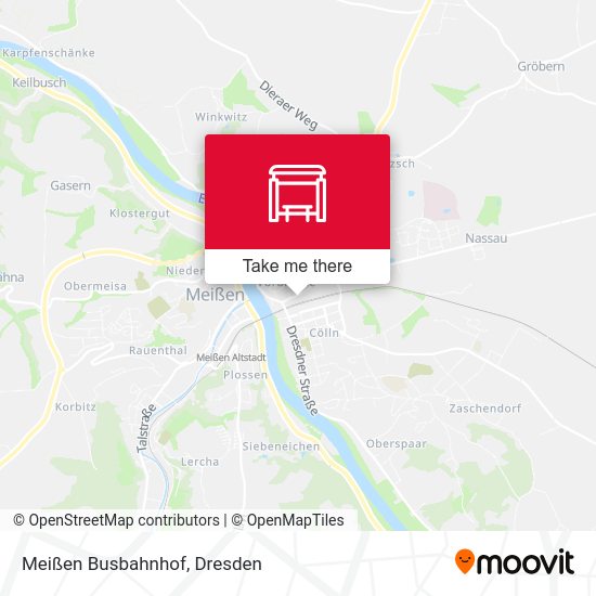 Карта Meißen Busbahnhof