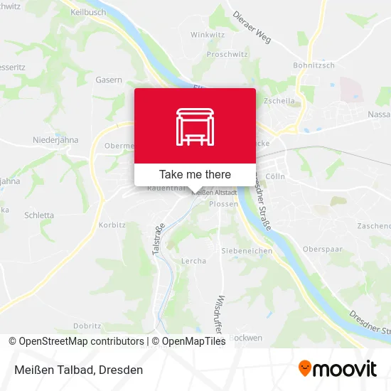 Карта Meißen Talbad
