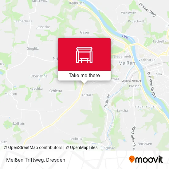 Карта Meißen Triftweg