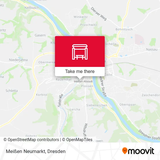 Карта Meißen Neumarkt