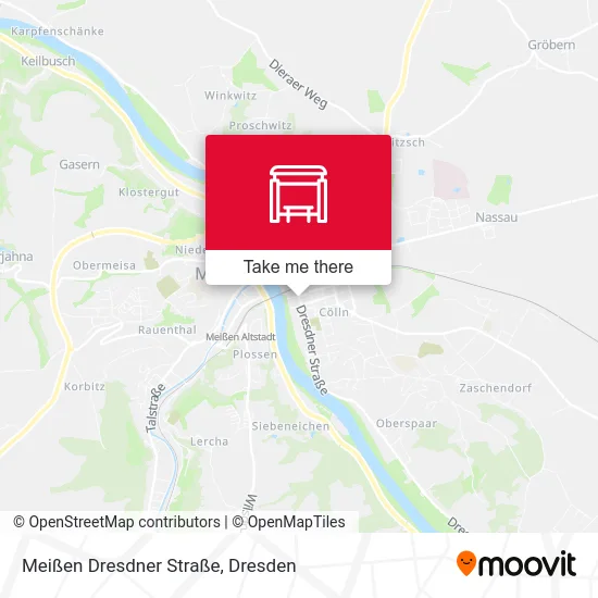 Карта Meißen Dresdner Straße