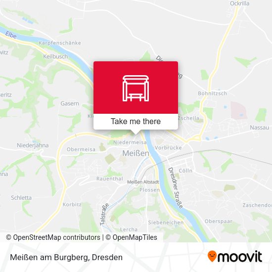 Карта Meißen am Burgberg