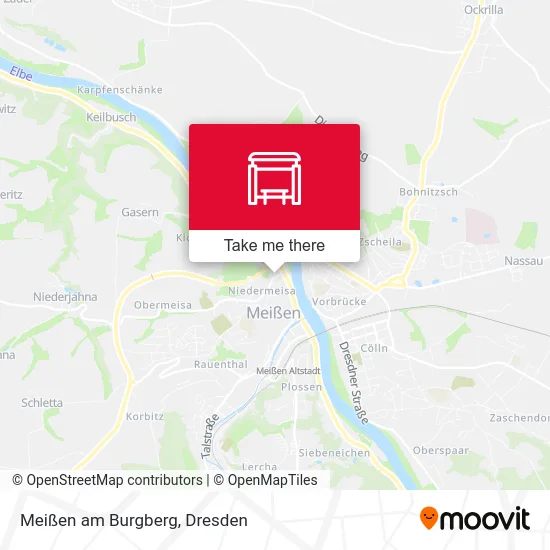 Карта Meißen am Burgberg