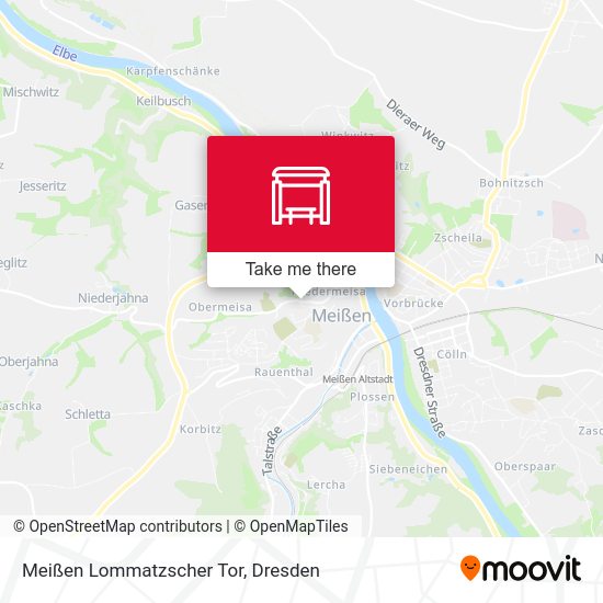 Карта Meißen Lommatzscher Tor