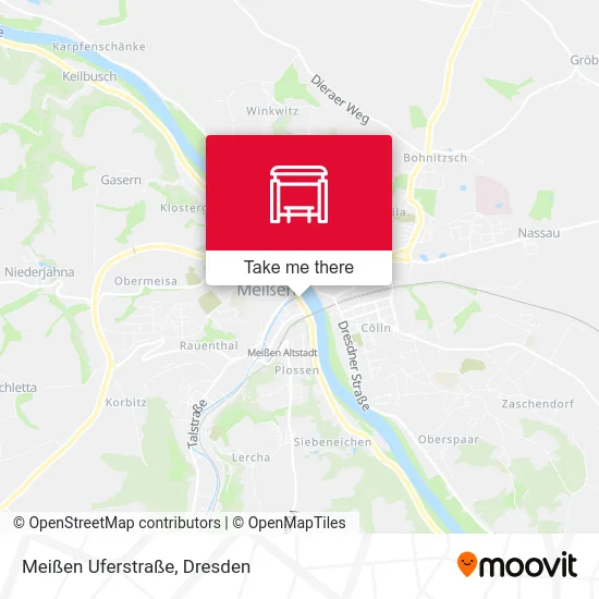 Карта Meißen Uferstraße