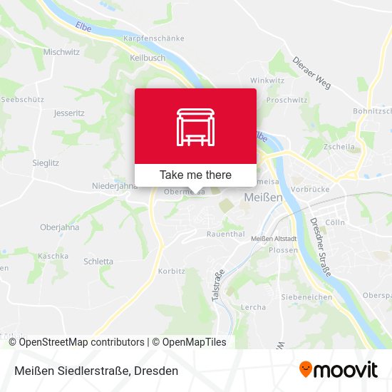 Карта Meißen Siedlerstraße