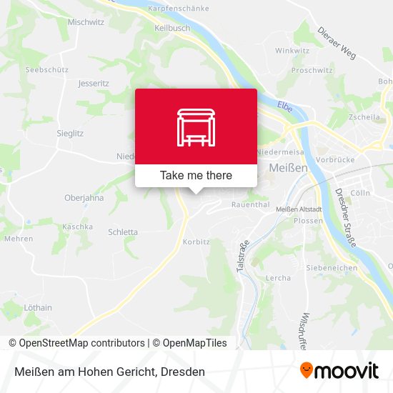 Карта Meißen am Hohen Gericht