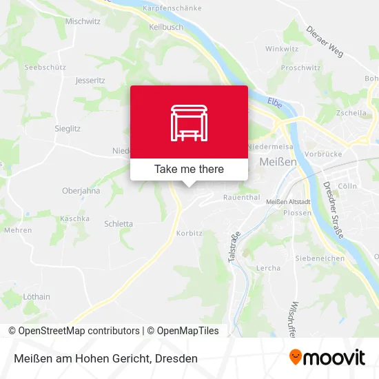 Карта Meißen am Hohen Gericht